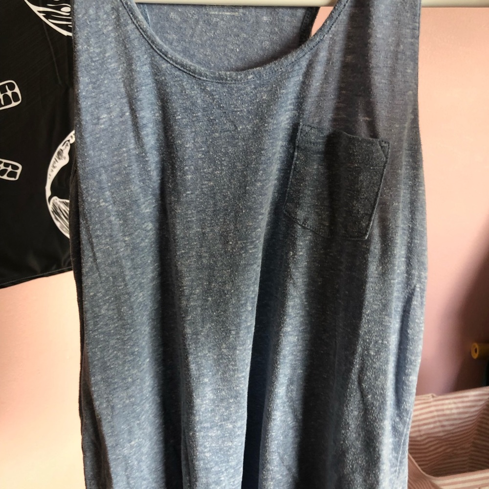 Blue grey tank top
